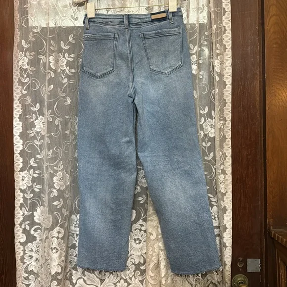 BlankNYC wide leg high waisted size 27 jeans excellent condition stretchy - Picture 4 of 4